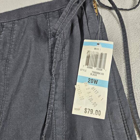 INC Skirt Size 20W Flare A Line Black Classic Minimalist Goth Western Church - Picture 4 of 13